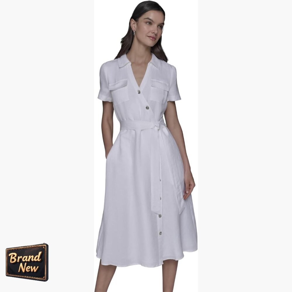 Button Down Dress Versatile Year-Round Travel Cas… - image 1